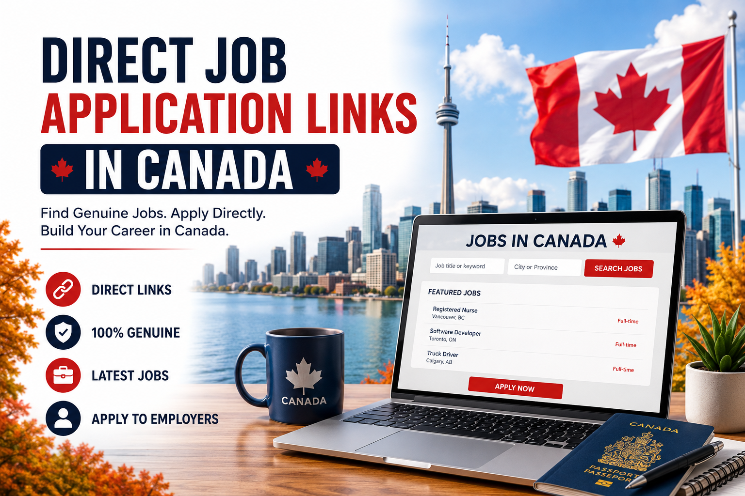 Direct Job Application Links in Canada: How to Find Genuine Jobs and Apply Successfully Direct Job Application Links in Canada: How to Find Genuine Jobs and Apply Successfully