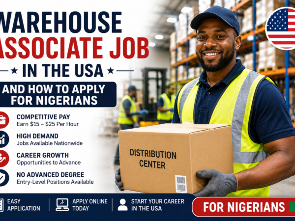 Warehouse Associate Job in the USA and How to Apply for Nigerians