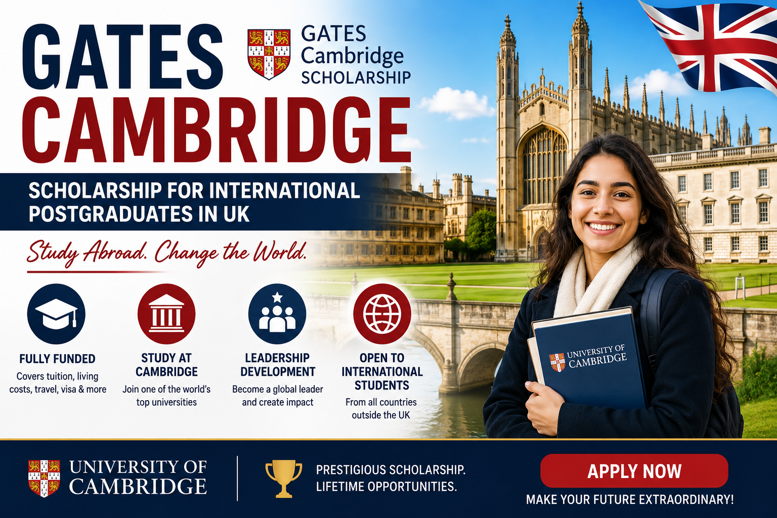 Gates Cambridge Scholarship for International Postgraduates in UK – Study Abroad