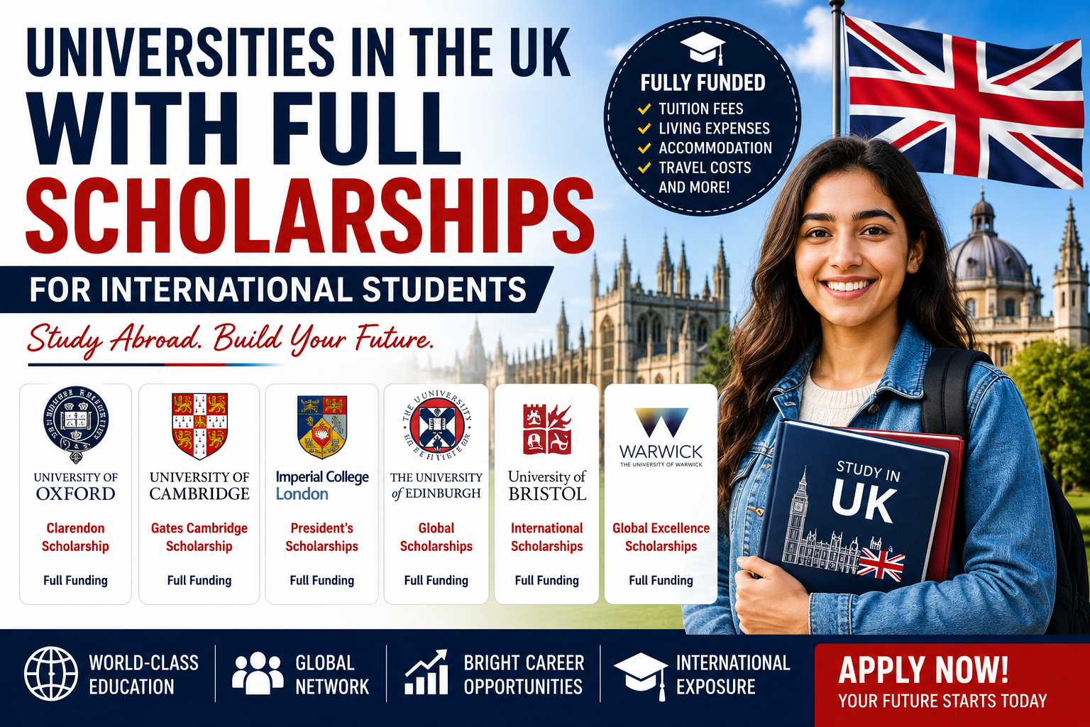 Universities in the UK with Full Scholarships for International Students – Study Abroad Universities in the UK with Full Scholarships for International Students – Study Abroad