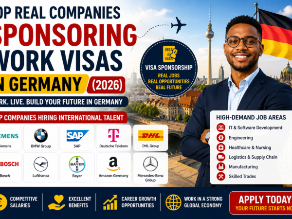 Top Real Companies Currently Sponsoring Work Visas in Germany (2026)
