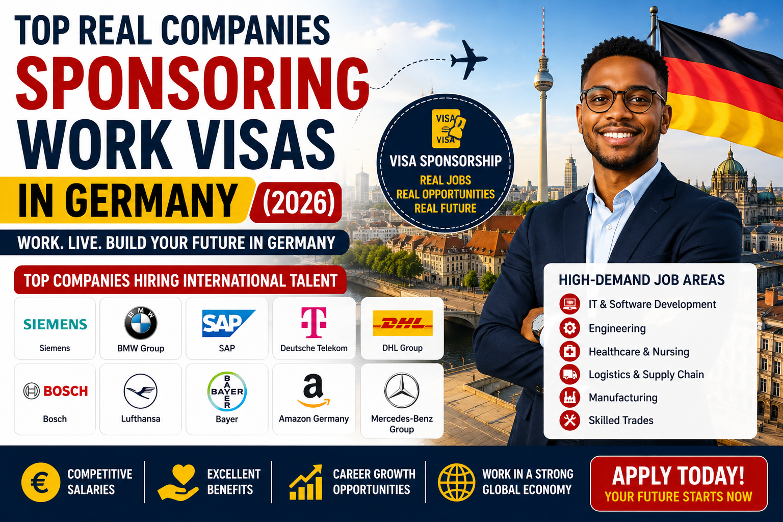 Top Real Companies Currently Sponsoring Work Visas in Germany (2026) Top Real Companies Currently Sponsoring Work Visas in Germany (2026)